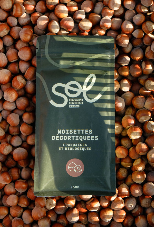 Noisettes décortiquées bio