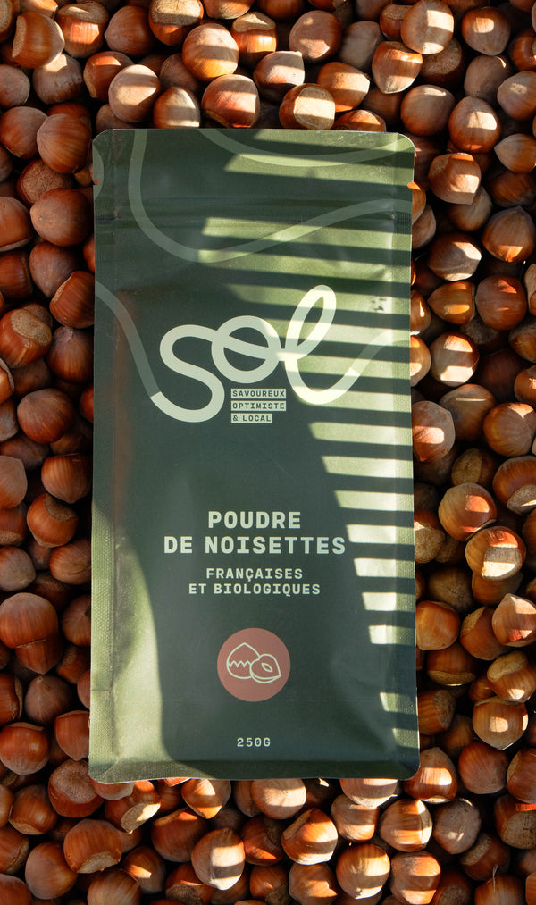 Poudre de noisettes bio