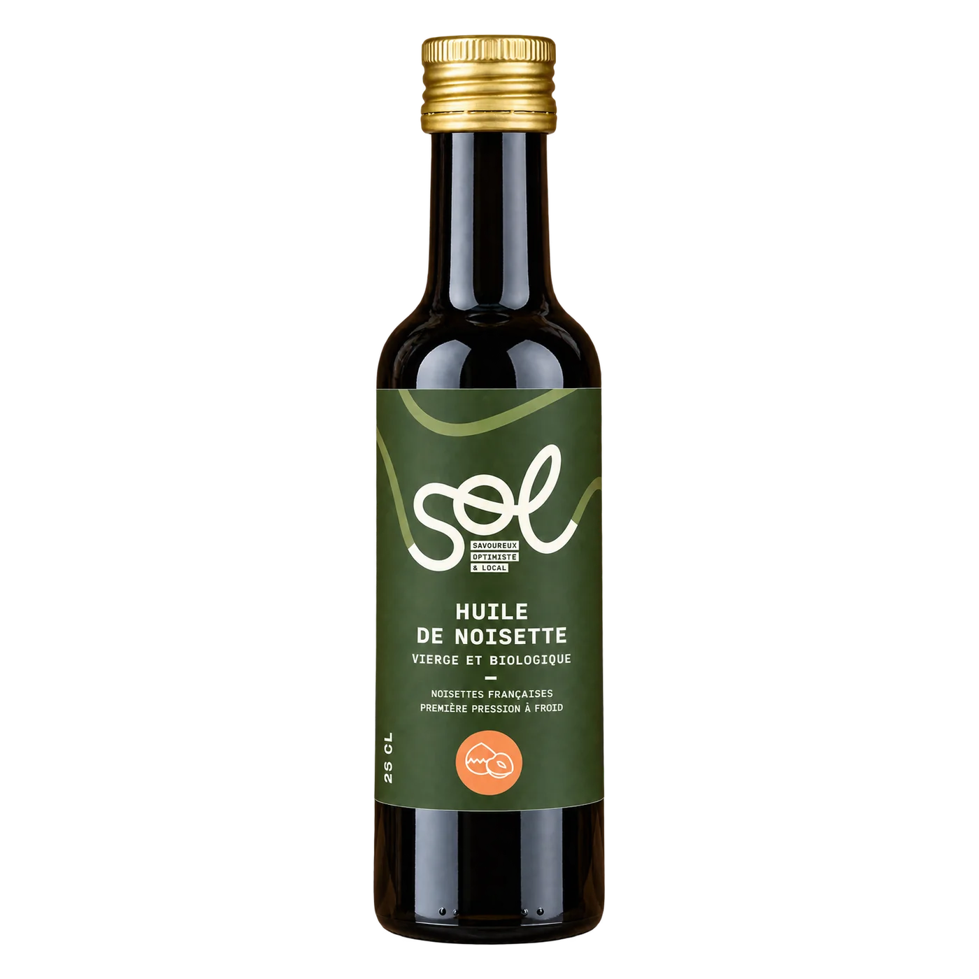 Huile de noisette vierge bio